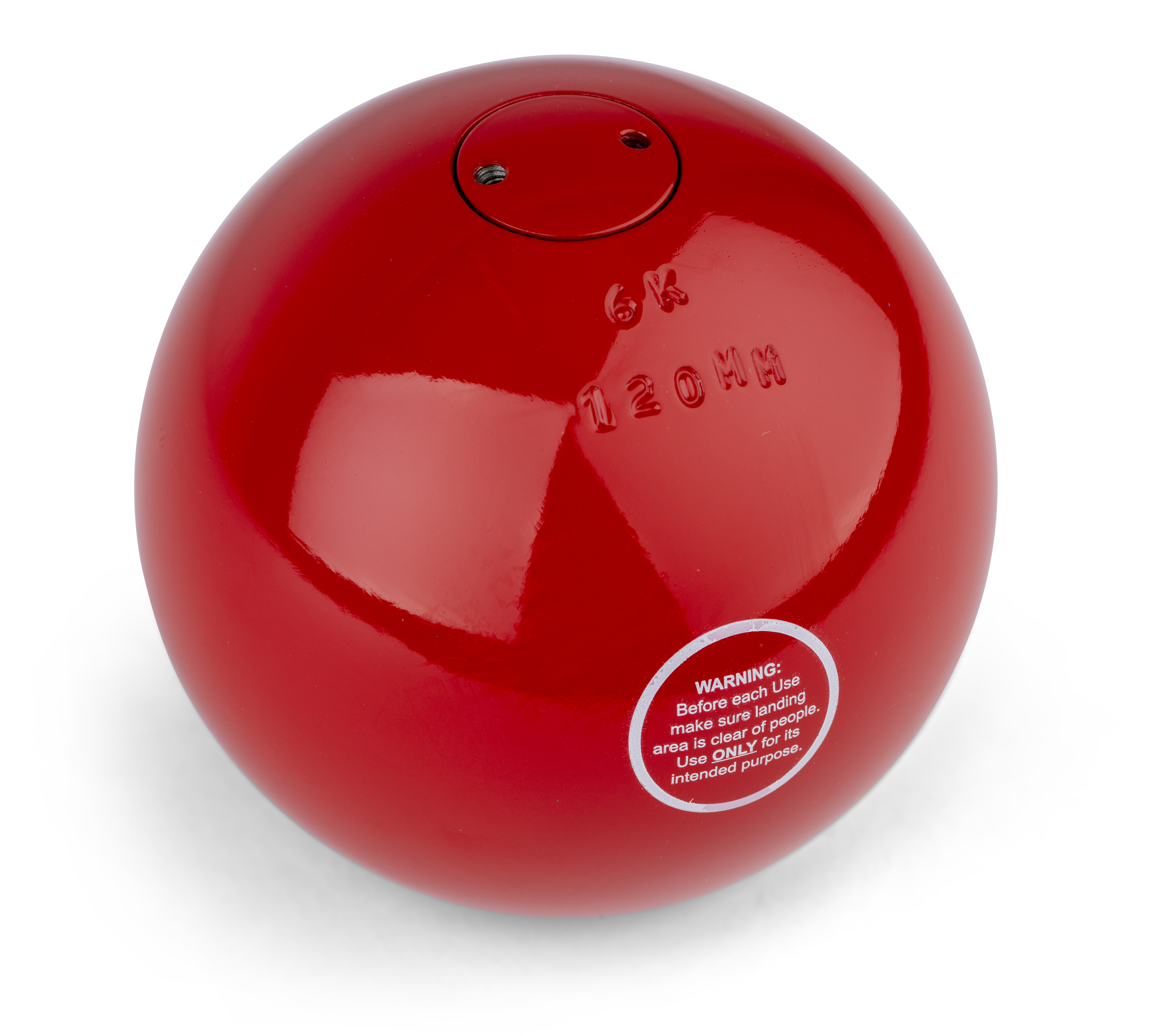 Vinex Wettkampfstoßkugel Super aus Stahl - 6,00 kg - 120 mm