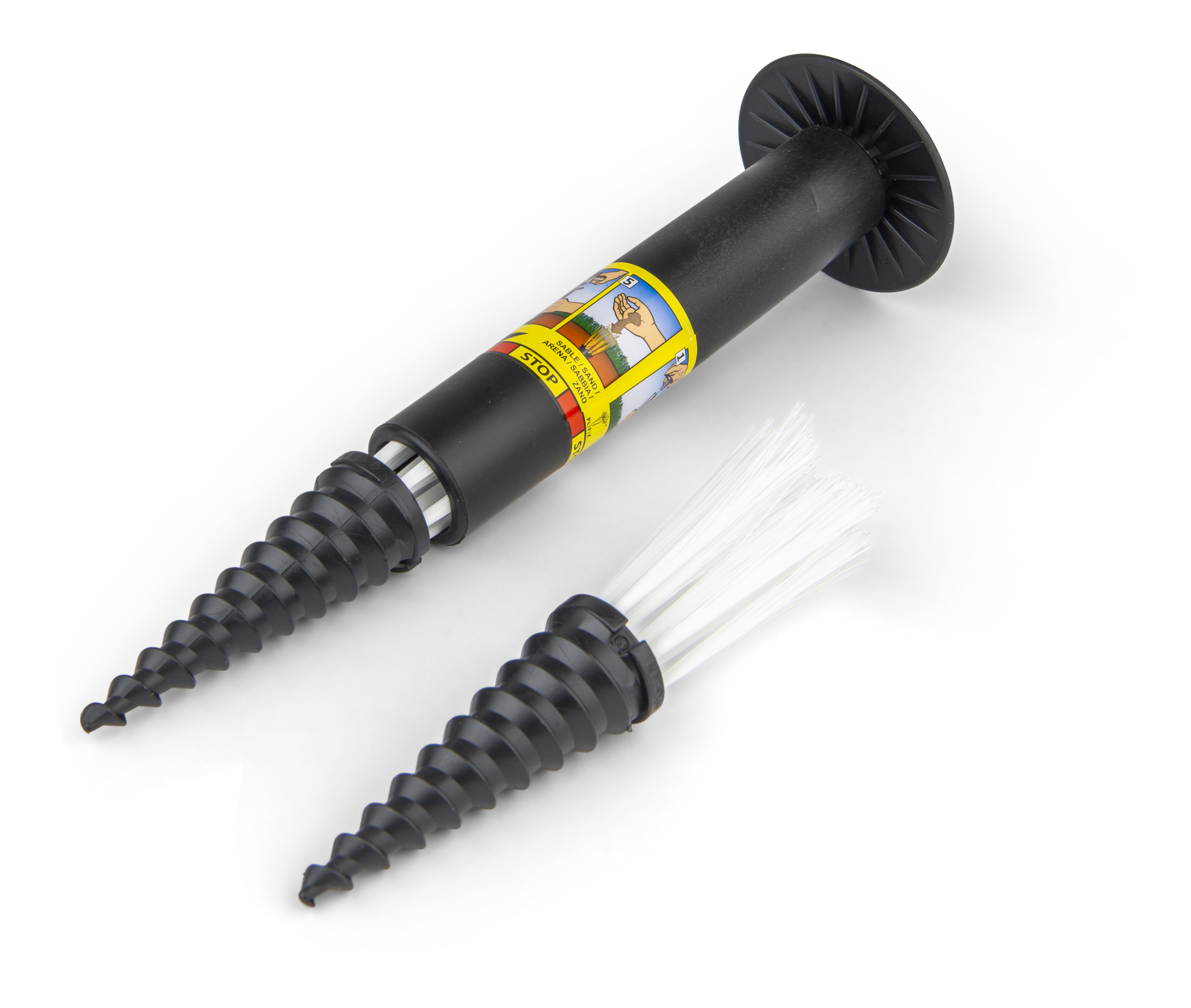 Plifix Weiße Markierhilfen - 25 Stück mit Eintreiber